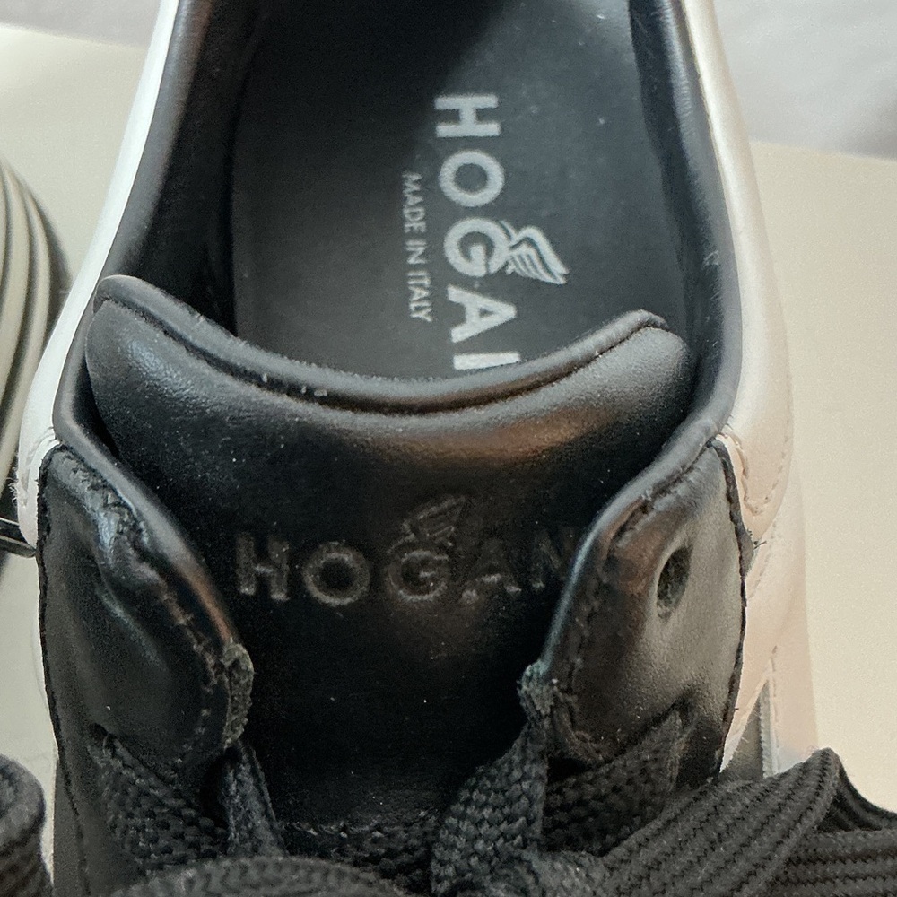 Hogan Black and White Platform Sneakers - Picture 5 of 12